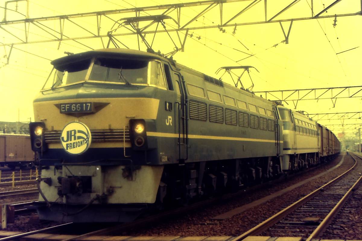 ♪　EF66 17＋EF66 100＋貨　JRF　KG写真 ♪　_画像1