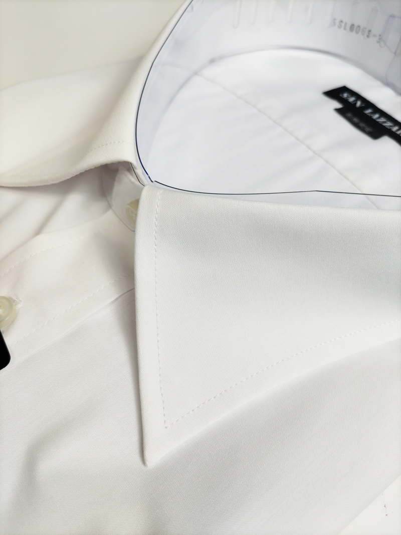 形態安定シャツ 白無地 5Lサイズ 48-86 大きいサイズ レギュラーカラー 長袖 ビジネス 冠婚葬祭 リクルート 新品 カッターシャツ 7SL011A-2_画像3