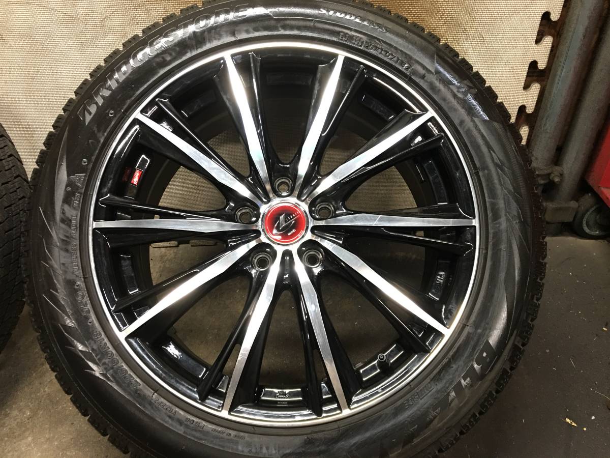 【225/50R18】ブリヂストンVRX2 スタッドレスタイヤ 【18×7J+47 PCD114.3 5H】 WEDS LEONISアルミホイール ４本 エスティマ_画像7