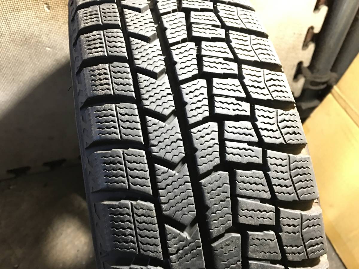 N-BOX【165/55R15】バリ山ダンロップ スタッドレスタイヤ【15×4.5J+45 PCD100 4H】ホンダ純正アルミホイール 4本 軽自動車_画像2