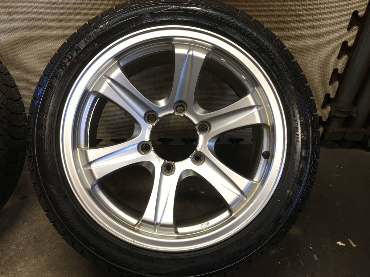 【ハイエース】バリ山21年製225/45R17 スタッドレスタイヤ 17×7.5J+23 PCD139.7 6H wedsキーラーフィールドアルミホイール ４本