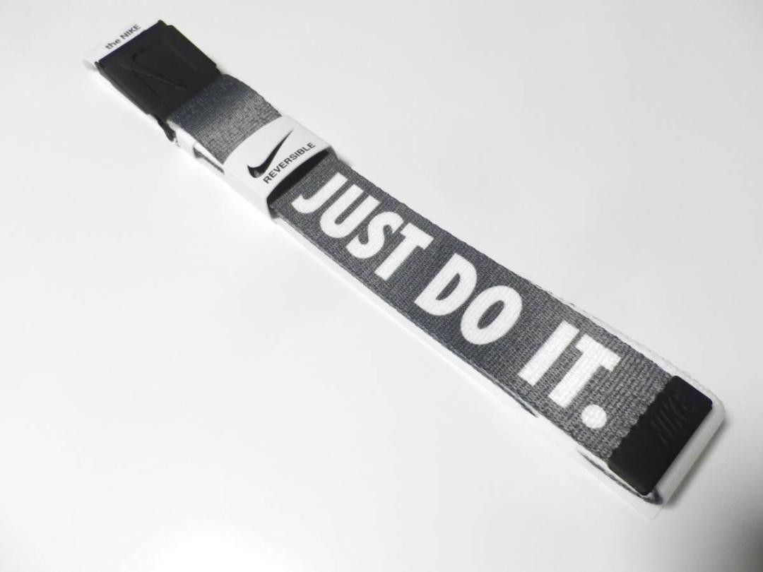 NIKEGOLF JUST DO IT Reversible Web Belt GRY