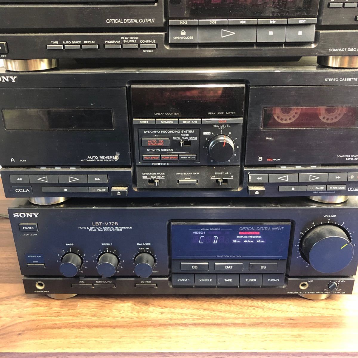 ソニー SONY システムコンポ LBT-V725 TC-V725 CDP-V725 SEQ ソニー SONY システムコンポ LBT-V725 TC-V725 CDP-V725 SEQ