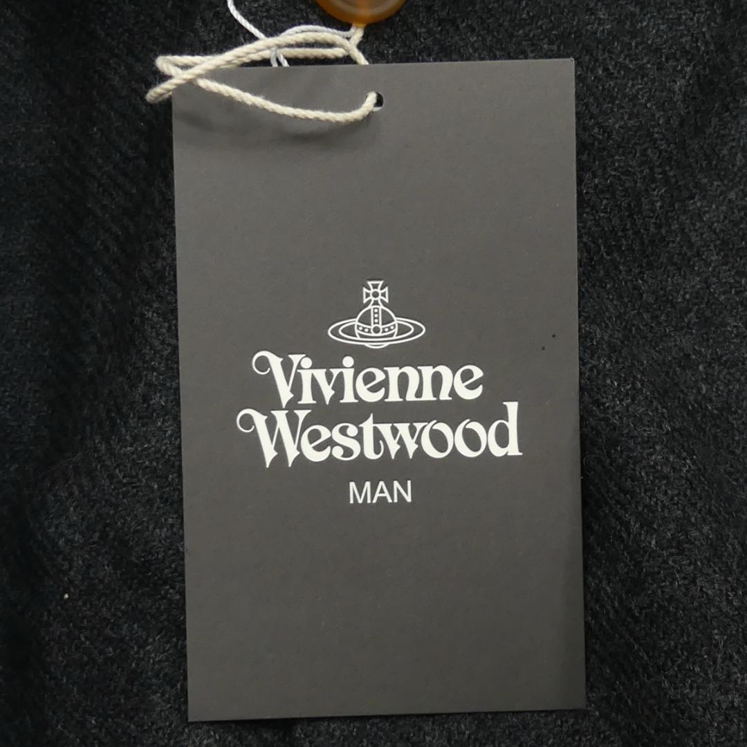 即決★Vivienne Westwood★未使用 メンズXL ニット セーター ヴィヴィアンウエストウッド グレー カーディガン