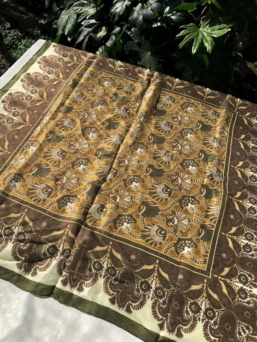  European pattern scarf beautiful goods postage 140 jpy silk 100%* silk 100%