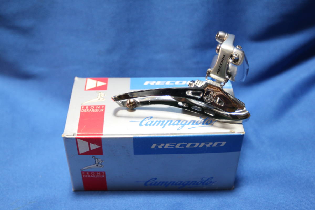 結婚祝い FD レコード 10速可 9速 1996-99年モデル カンパニョーロ 28.6mm 新品 クロモリ FD-RE31SRE 10S可 9S シルバーモデル カンパ Va 新品未使用 ビンテージパーツ