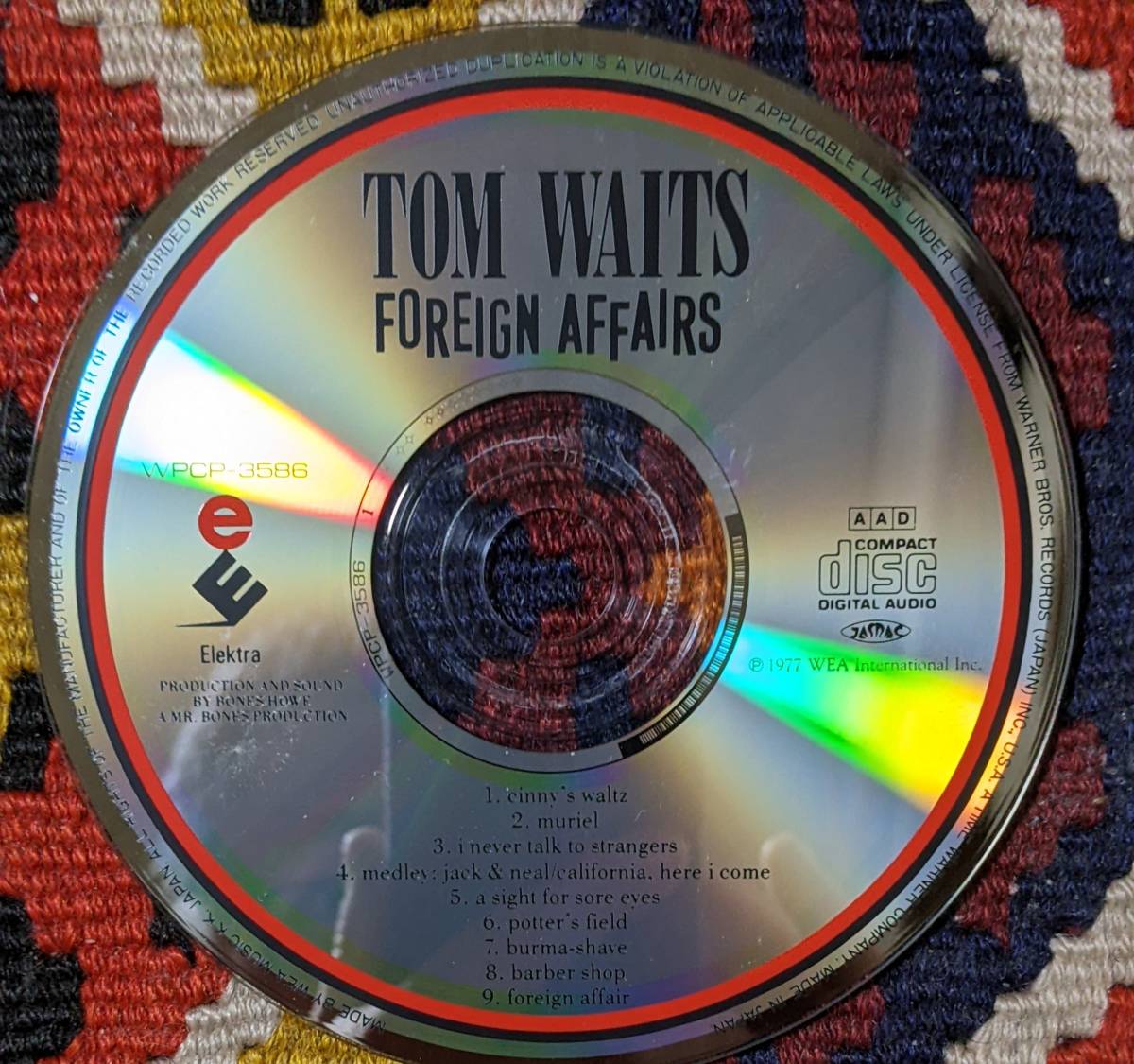 70's トム・ウェイツ Tom Waits (CD)/異国の出来事 Foreign Affairs Elektra WPCP-3586 1977年_画像10