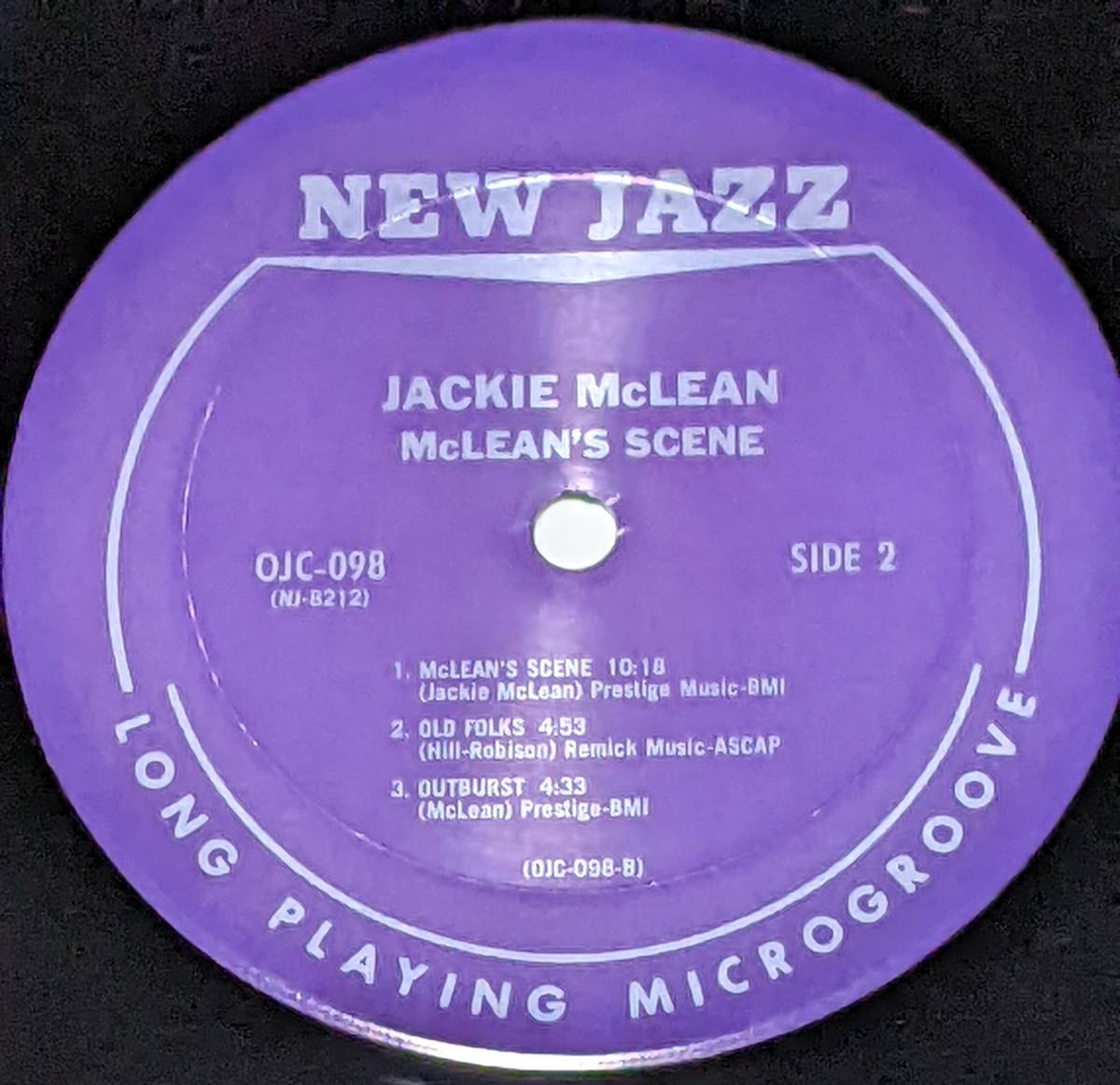 50's ジャッキー・マクリーン(as) Jackie McLean (US盤LP)/ マクリーンズ・シーン McLean's Scene OJC-098 NJ-8212 1956,57年録音_画像5