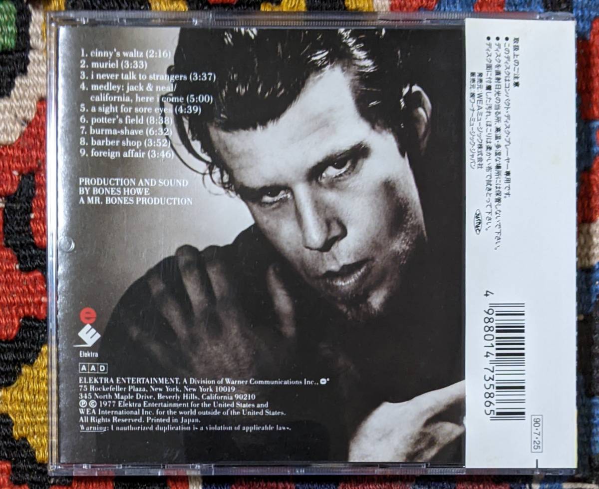 70's トム・ウェイツ Tom Waits (CD)/異国の出来事 Foreign Affairs Elektra WPCP-3586 1977年_画像9