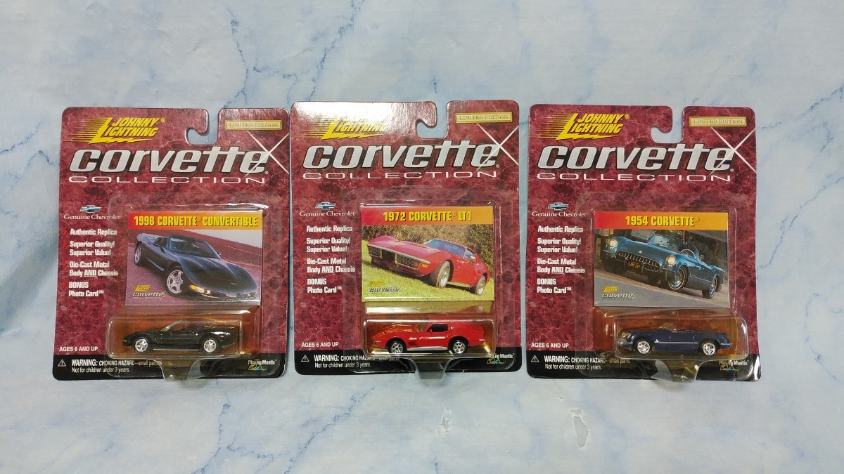 JOHNNY LIGHTNING ジョニーライトニング ミニカーセット CORVETTE コルベット コレクション レア リミテッドエディション 342-02の画像1