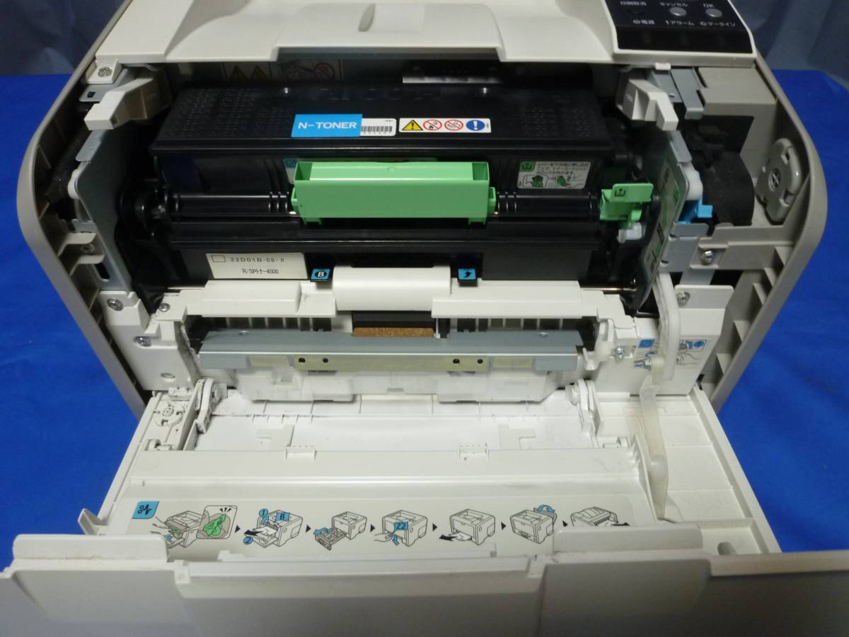 【印刷枚数：5600枚】RICOH リコー SP3610 A4モノクロレーザープリンター【テスト印字OK】_画像4