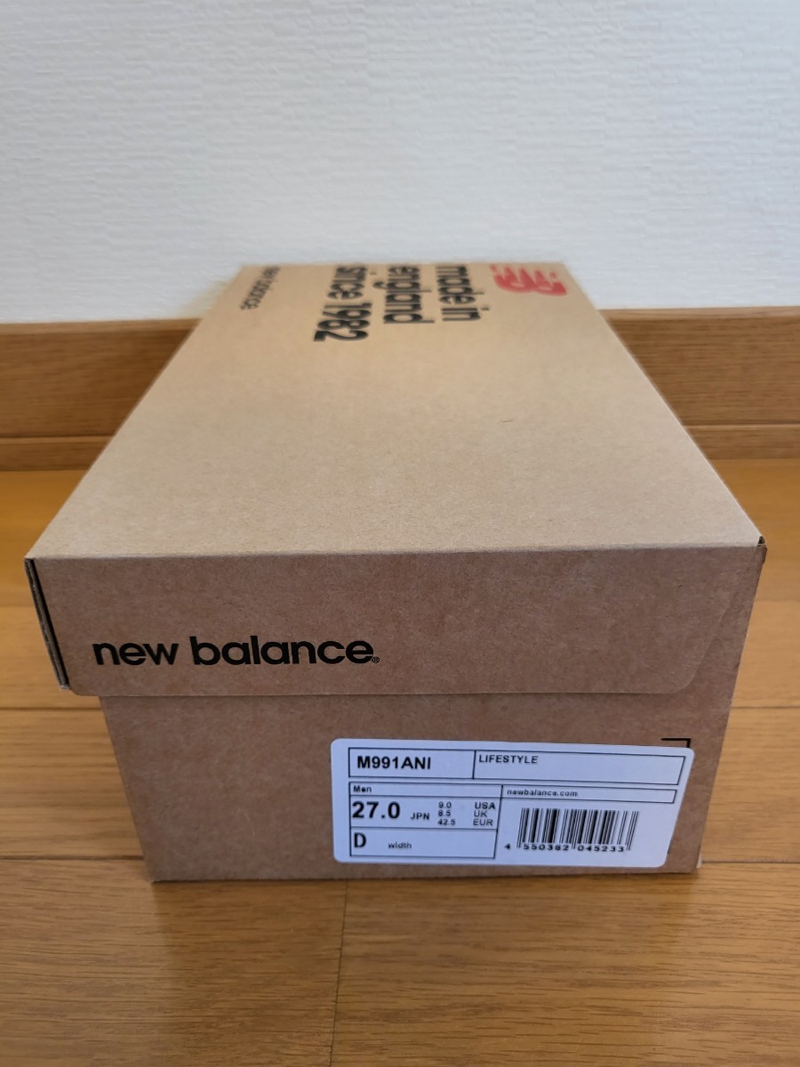 【新品/限定　レアモデル】New Balance M991 “20th Anniversary”　ニューバランス　M991ANI　M992 　M993 　M990_画像9
