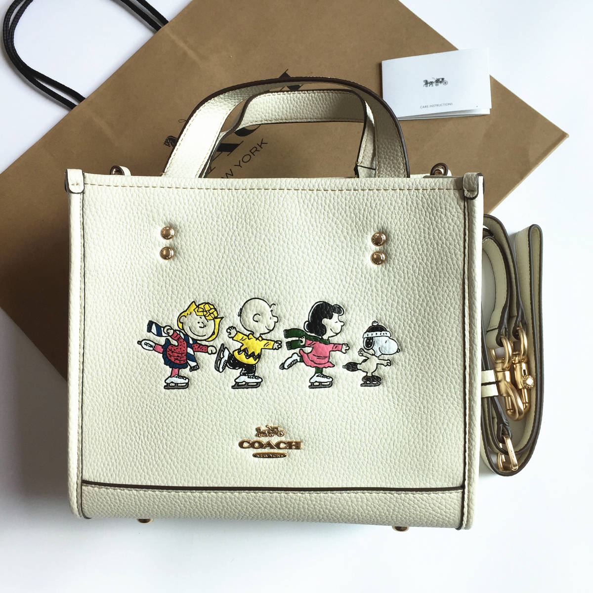 ☆新品☆コーチ/COACH バッグ CE850 Coach x Peanuts スヌーピーコラボ トートバッグ ショルダーバッグ ハンドバッグ アウトレット品_画像1