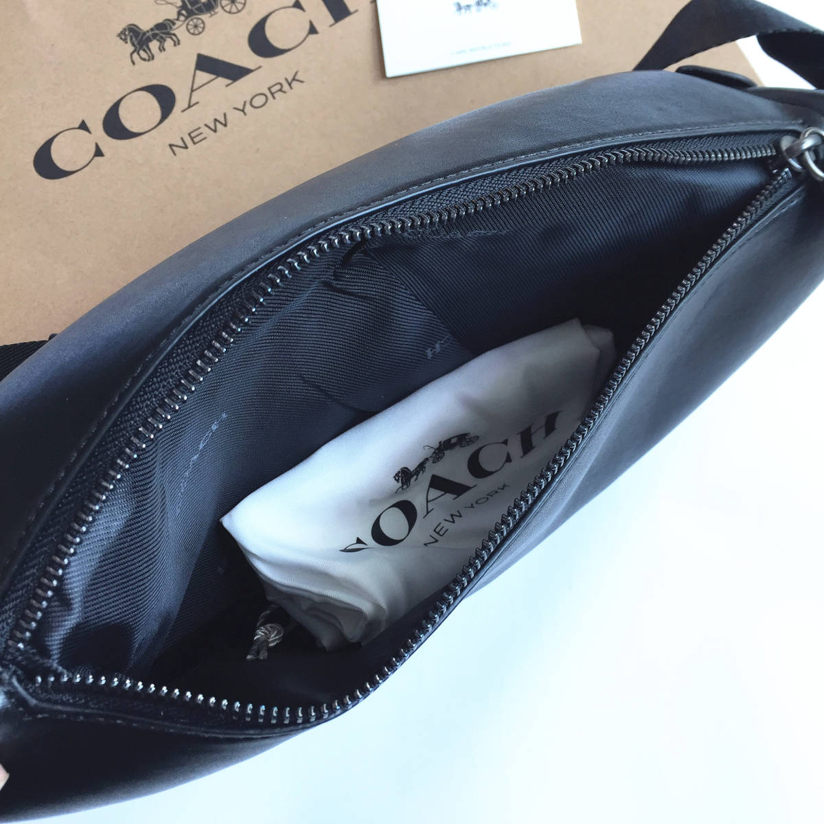 ☆新品☆コーチ/COACH バッグ C2291 ブラック ボディーバッグ ベルトバッグ ウエストバッグ ショルダーバッグ アウトレット品_画像5