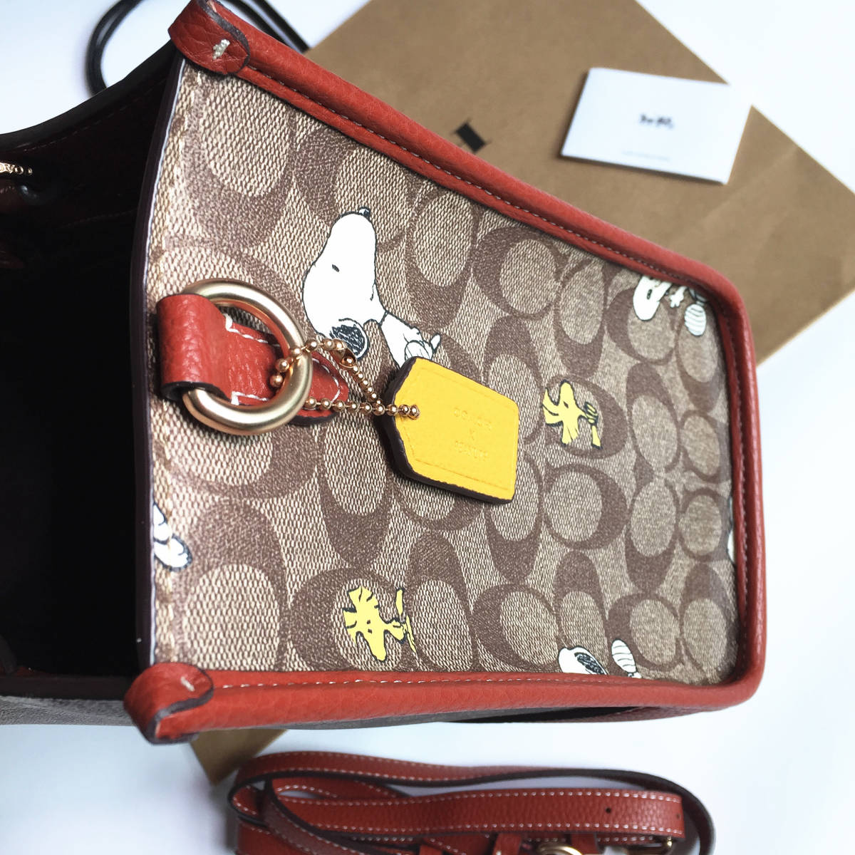 ☆新品☆コーチ/COACH バッグ CE862 COACH X PEANUTS トートバッグ ショルダーバッグ レディース手提げバッグ アウトレット品 _画像4