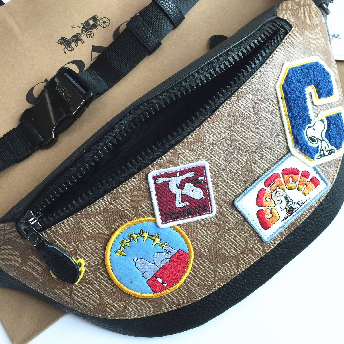 ☆新品☆コーチ/COACH C4028 COACH X PEANUTS ピーナッツコラボ スヌーピーベルトバッグ ウエストバッグ ボディーバッグ アウトレット品_画像7