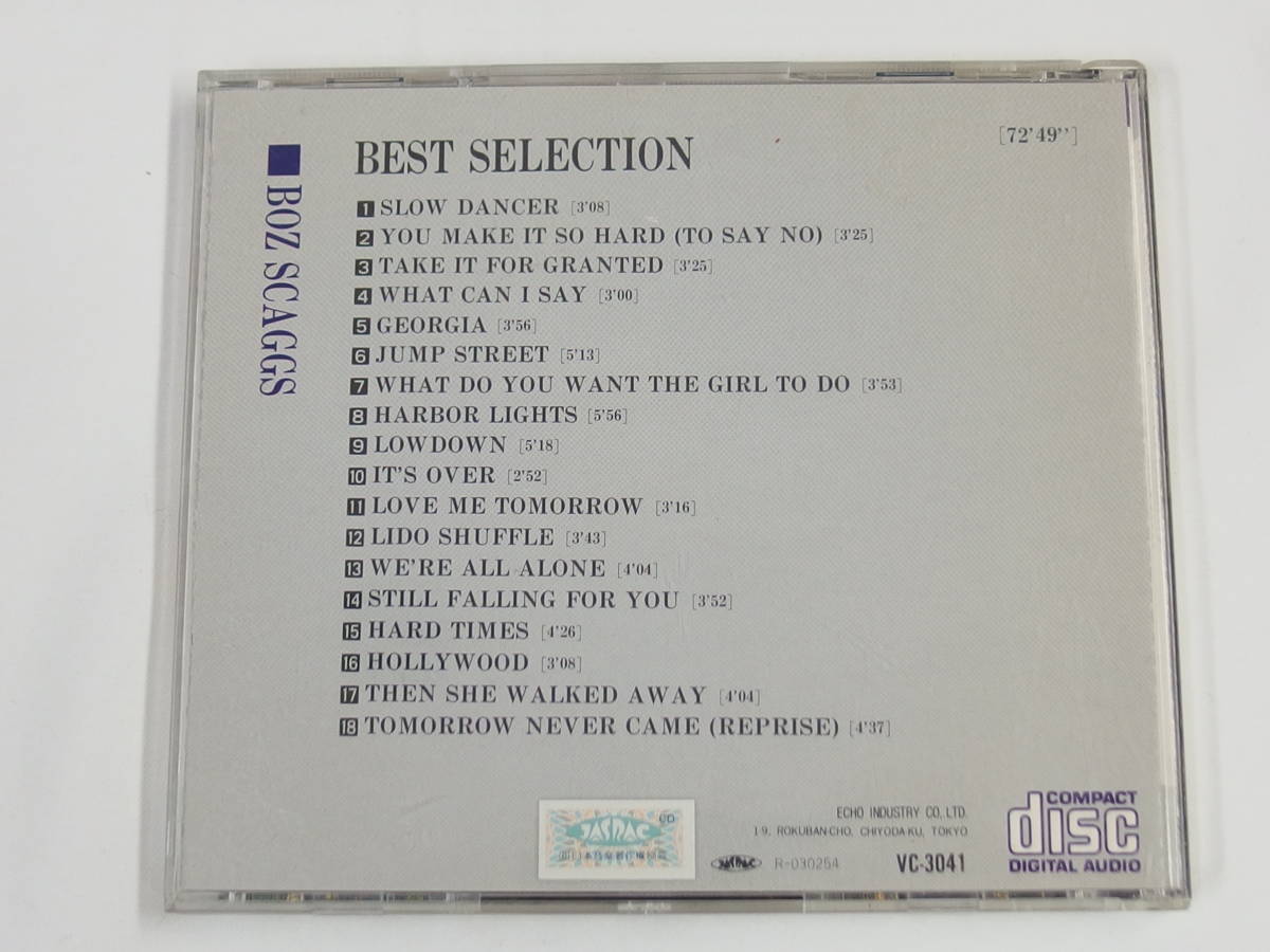 CD / BOZ SCAGGS / BEST SELECTION / 『M22』 / 中古 _画像2