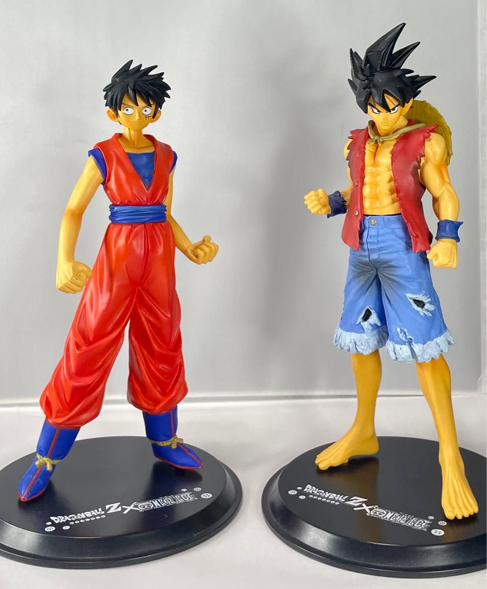 ドラゴンボールZ×ワンピース DX組立式フィギュア 孫悟空 ドラゴンボール ONE PIECE ルフィ