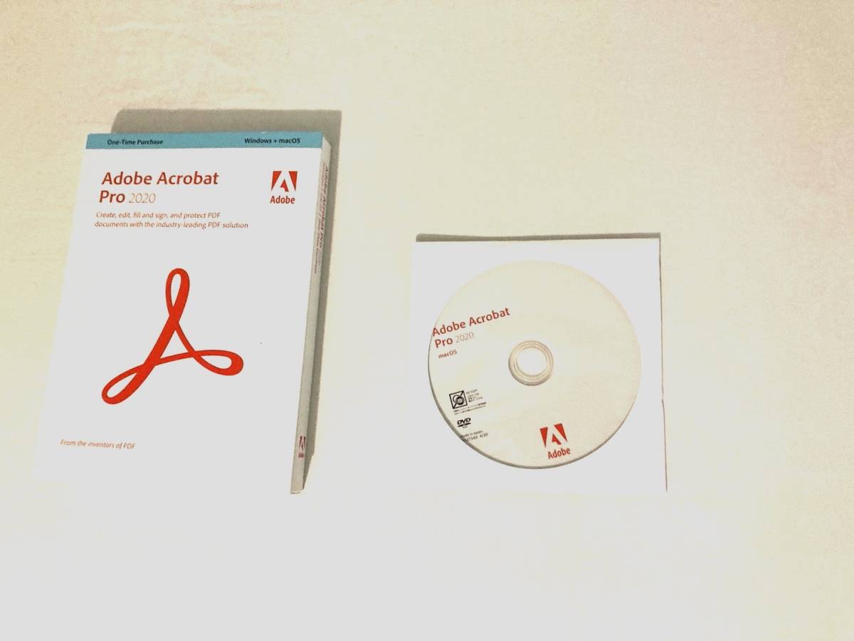 (開封済み)Adobe Acrobat Pro 2020 Mac 正規パッケージ版 [並行輸入品] 日本語 新品即決☆ アドビ アクロバット_画像1