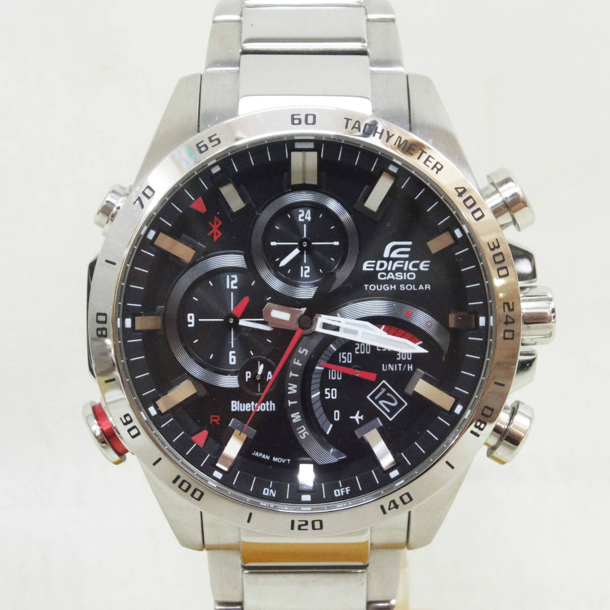 USED★良品 稼働品【CASIO】カシオ エディフィス EQB-501 タフソーラー ブルートゥース メンズ腕時計 デイト機能★