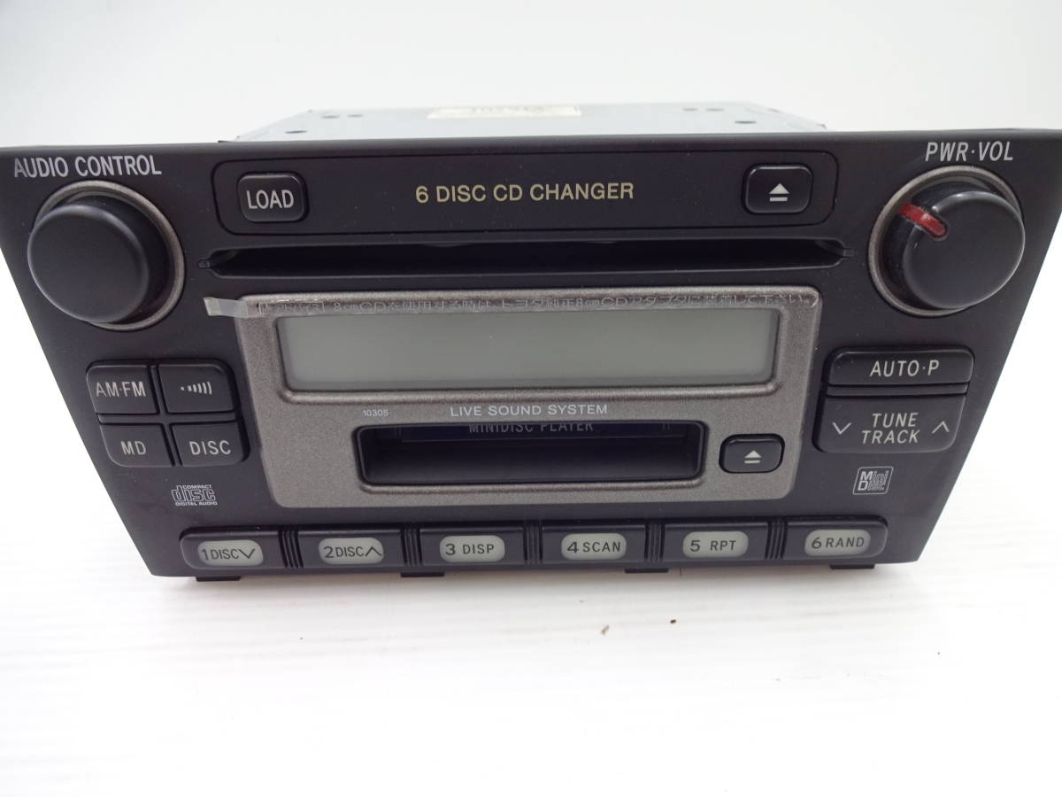  rare TOYOTA Toyota Altezza original original audio CD deck MD AM FM radio 86120-53080 car o Dio operation not yet verification 