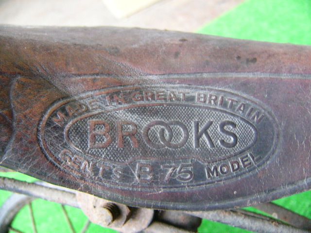  rare? BROOKS Brooks GENTS B75 MODEL antique retro period thing tricycle iron made 