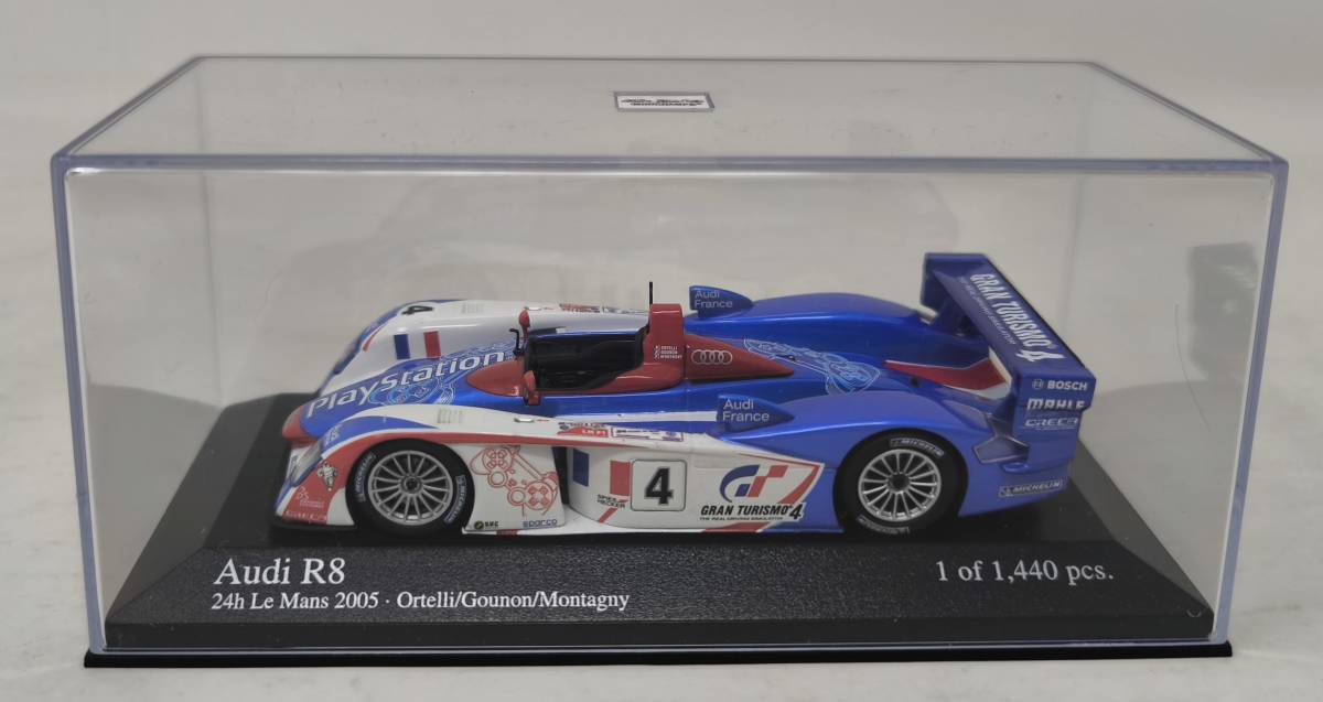 ★MINICHAMPS 1:43 AUDI R8 24H LE MANS 2005 4th PLACE #4 ミニチャンプス アウディ ルマン★_画像4