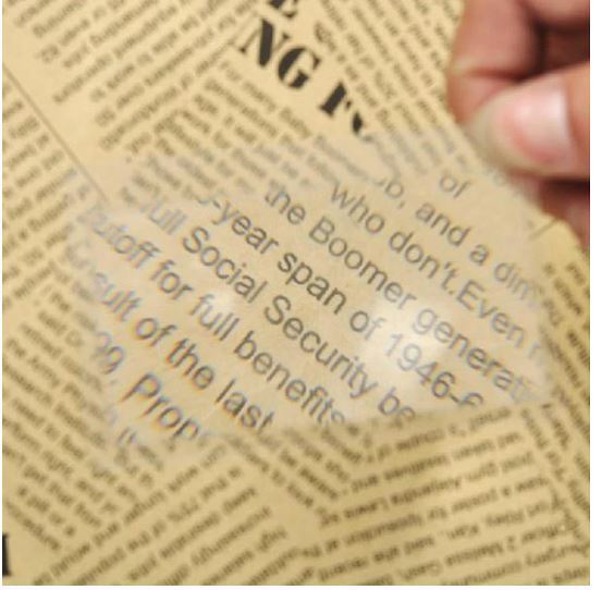  free shipping unused goods card magnifier magnifying glass farsighted glasses credit card size 3 times plastic 8.5x5.5cm