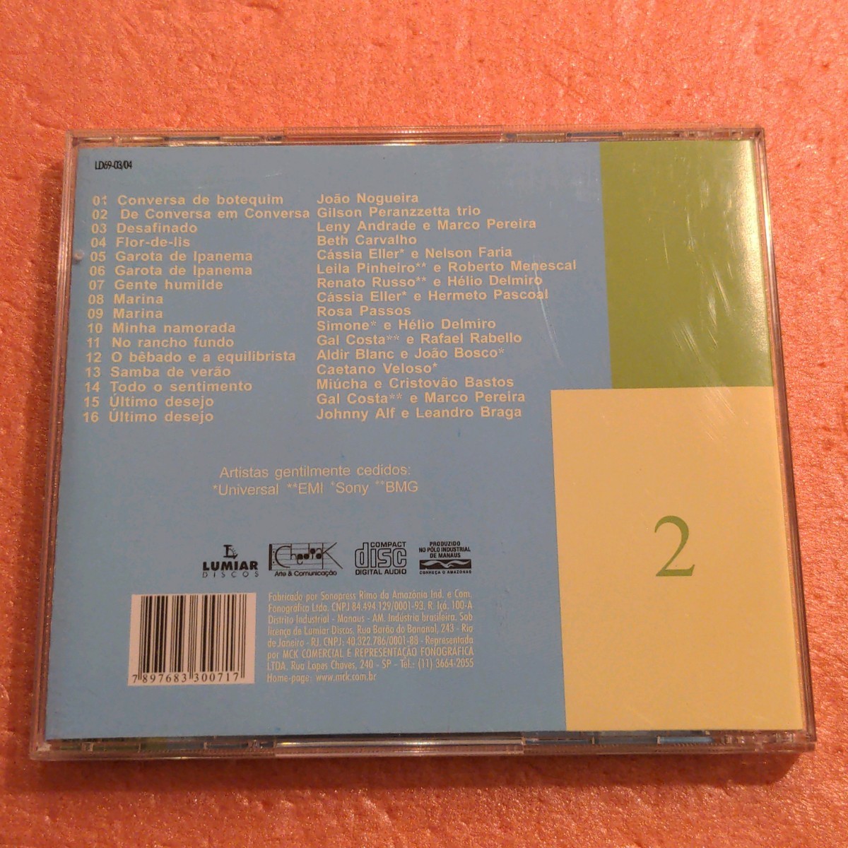 CD V.A. Songbook As 101 Melhores Cancoes Do Seculo XX Selecao Almir Chediak 2 Joao Nogueira Gilson Peranzzetta Trio ブラジル_画像3
