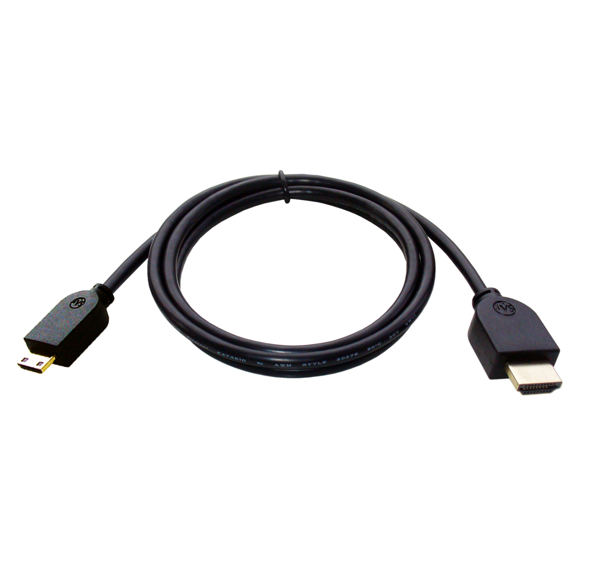 HDMI ミニHDMI 変換ケーブル 1m Ver1.4 イーサネット、3D、4KX2K解像度、フルHD対応_画像2