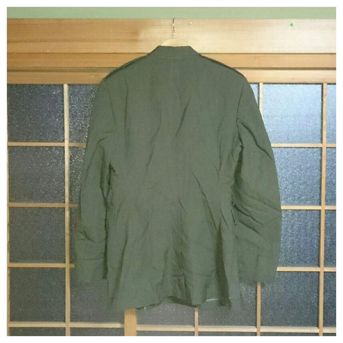 ☆美品☆ 米軍 COAT MEN'S WOOL SERGE GREEN,MC SH 2234 ウールジャケット サイズ40L カーキ_画像2