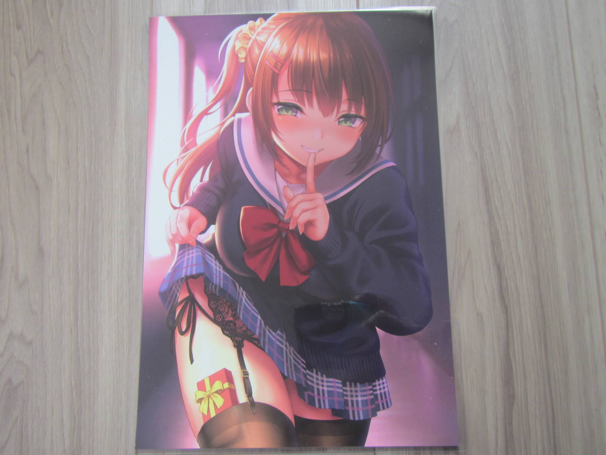 JK san that 1 A4 size cut . laminate both sides printing poster illustration .. beautiful young lady * including in a package possible 03
