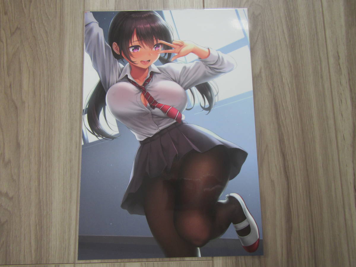 JK san that 1 A4 size cut . laminate both sides printing poster illustration .. beautiful young lady * including in a package possible 06