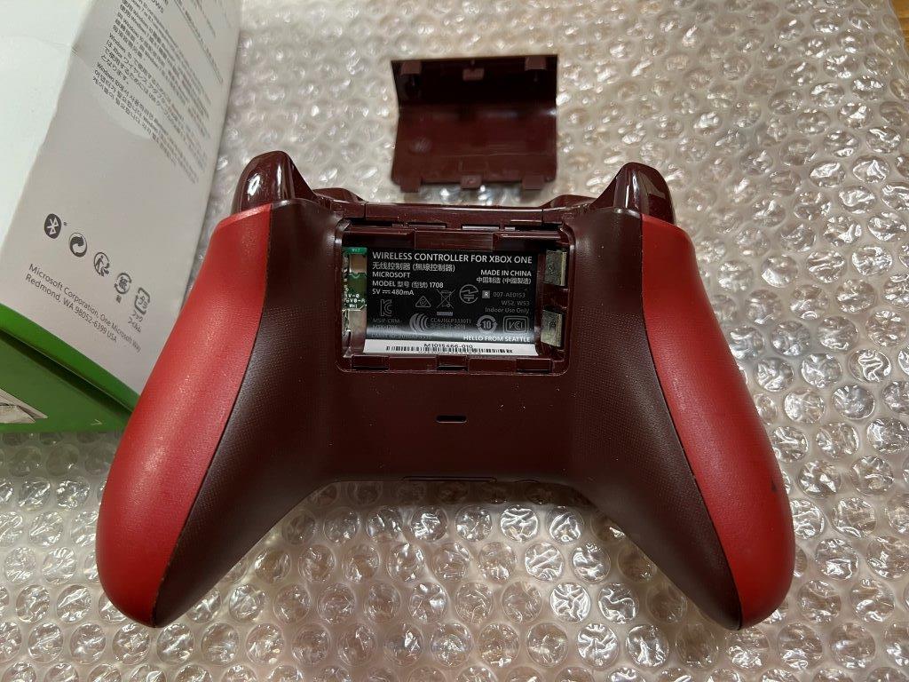 XBOX ONE controller red used operation verification settled condition image verification necessary free shipping including in a package possible 