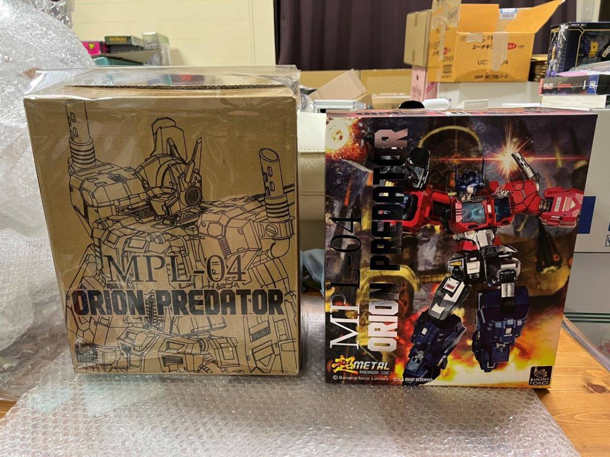 BANANA FORCE MPL-04 Orion Predator / コンボイ IDW 開封のみ未 BANANA FORCE MPL-04 Orion Predator / コンボイ IDW 開封のみ未