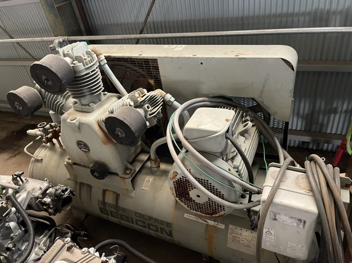 コンプレッサー 日立 15馬力 11kw オイルフリー ベビコン 日立産機システム HITACHI エアーコンプレッサー