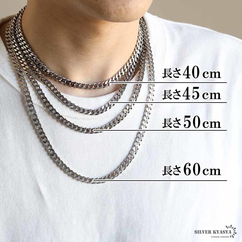 シルバー925 喜平チェーン ネックレス 幅6mm 50cm 喜平ネックレス 太め 重厚感 メンズ 男性 金属アレルギー対応の画像7