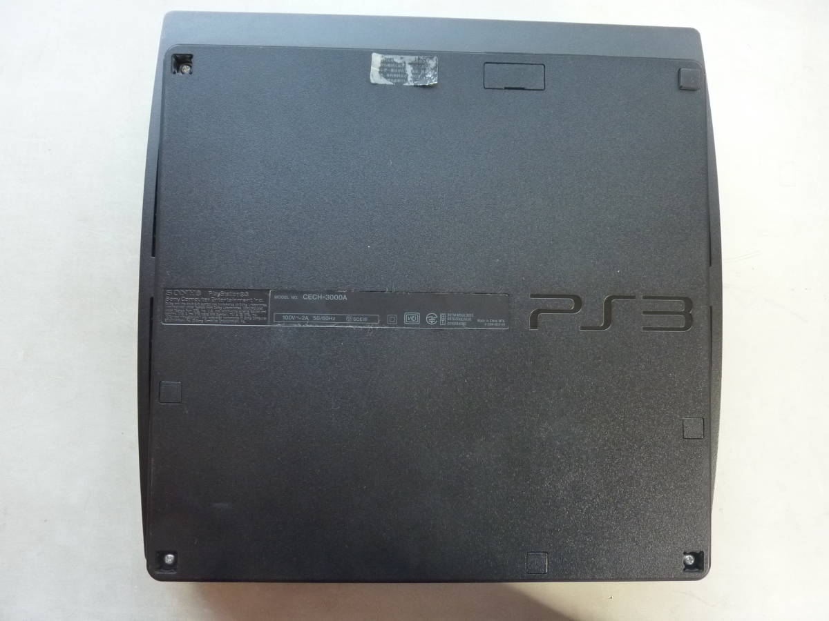 PS3 本体 チャコール・ブラック（CECH-3000A 160GB)本体のみの簡易動作確認済みのジャンク扱い品です。_画像4