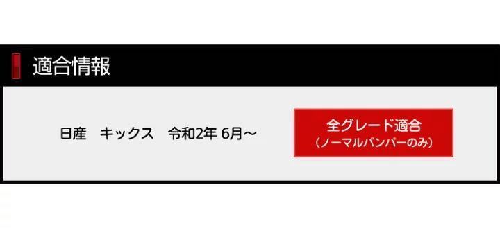 ★ユアーズ★訳あり　新品未使用　キックス KICKS 専用 フロントナンバーサイドガーニッシュ 2PCS_画像4