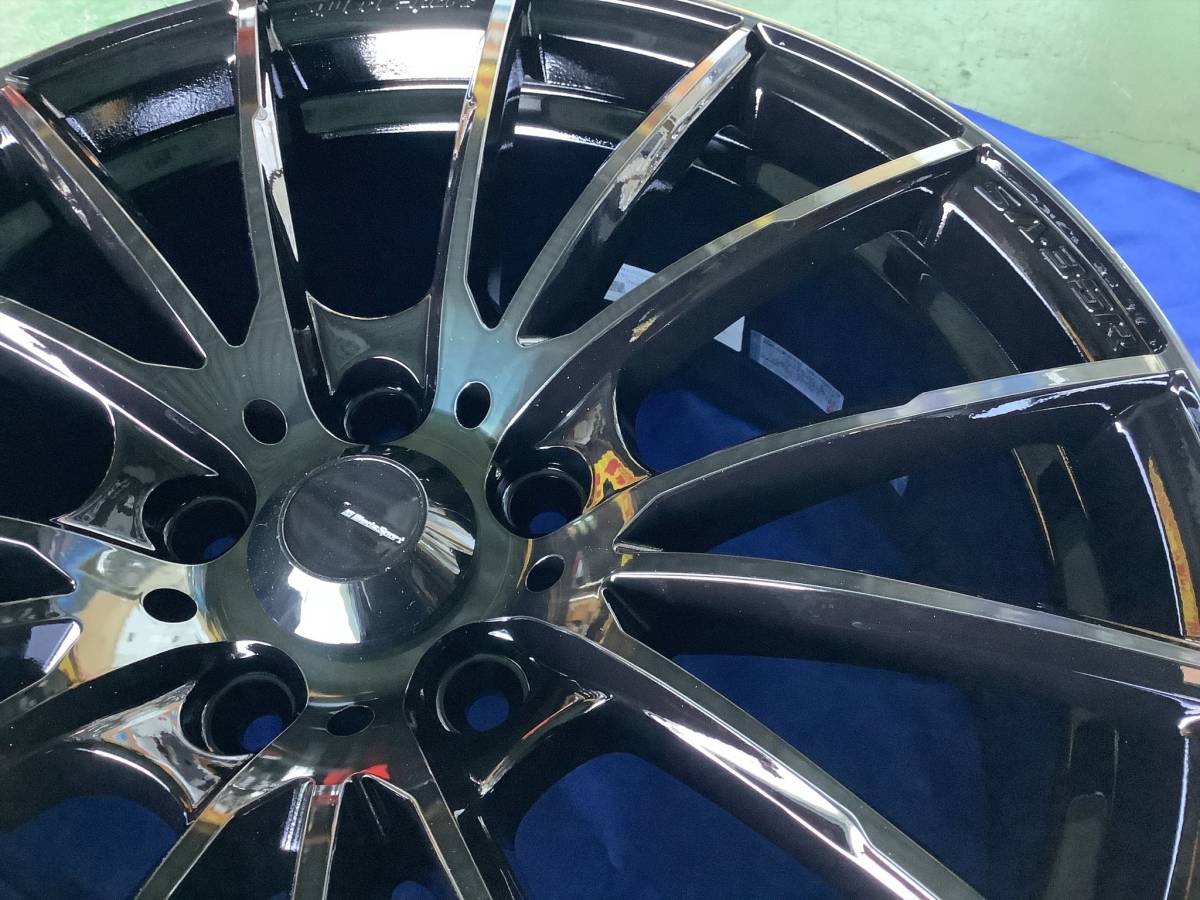 【新品】ウェッズスポーツ SA-35R 18x7.5J 5H 114.3 +45 4本 1台分 低燃費 エコタイヤ 225/45R18 クラウン マークX オデッセイ レヴォーグ _画像4