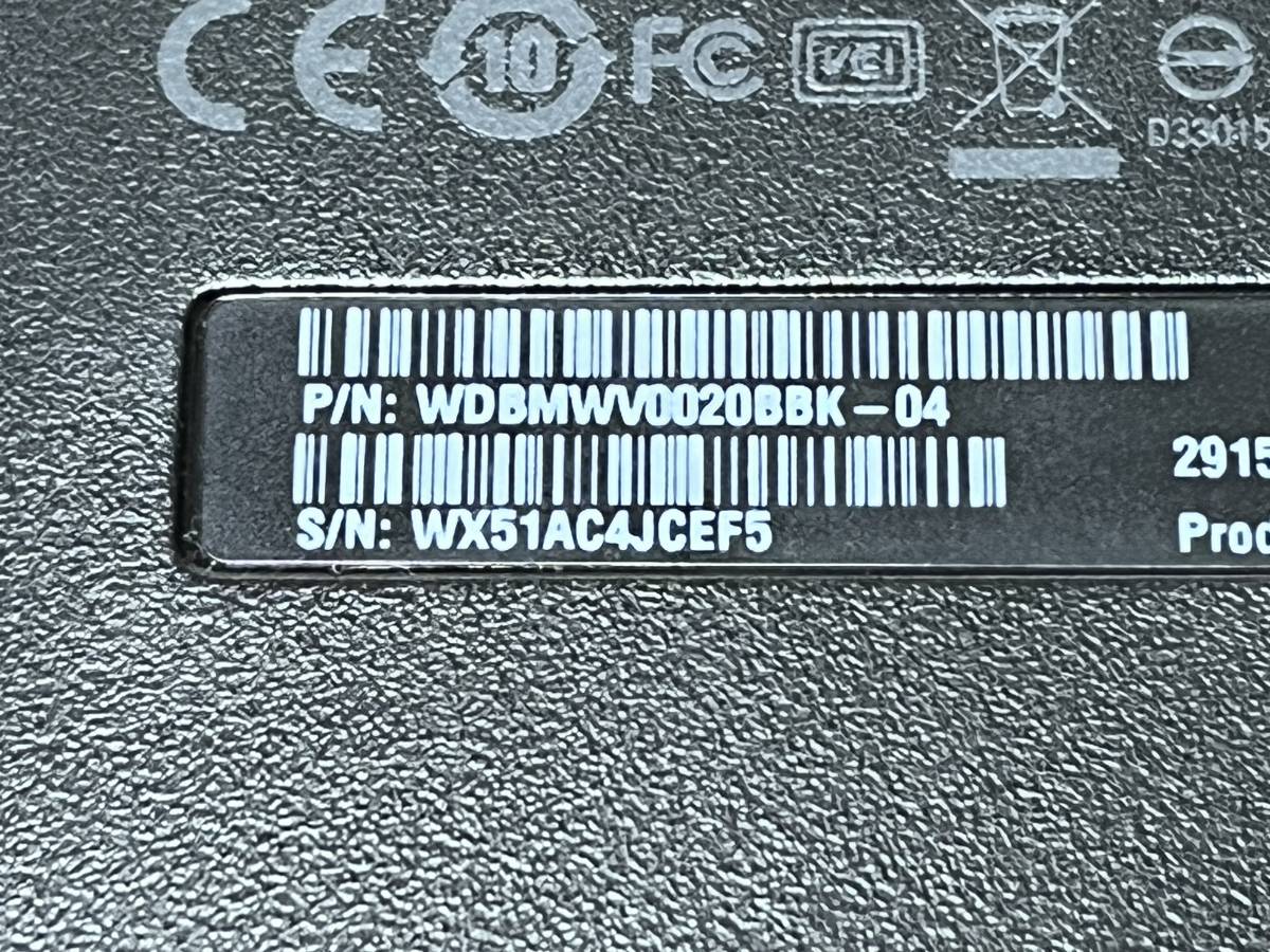 WD My Passport Ultra WDBMWV0020BBK-04 ポータブル ハードディスク 2TB_画像4