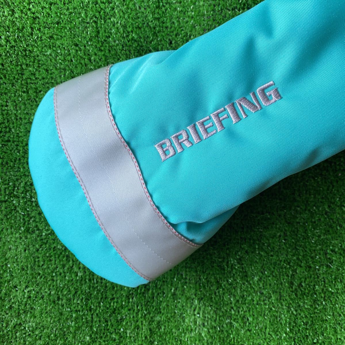 新品 ブリーフィング BRIEFING ゴルフ ヘッドカバー CP AQUA ブルー　ドライバー　1W 即決 超特価 送料300円_画像2