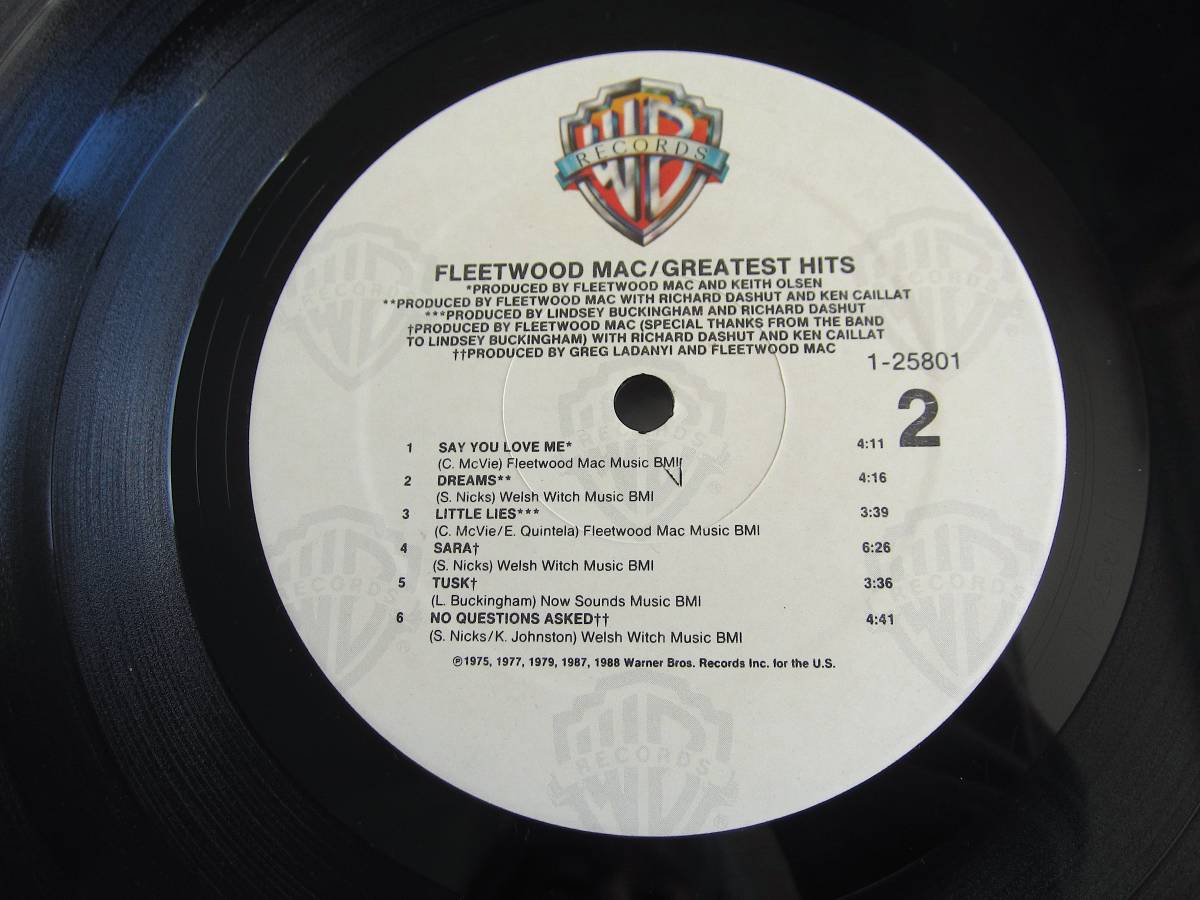 □ FLEETWOOD MAC GREATEST HITS レアアナログ米盤シュリンク＆ステッカー美品！DMM Precision刻印_画像7