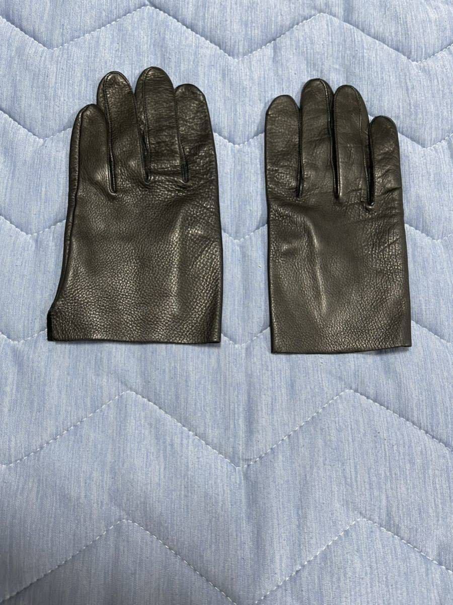 [ superior article ][ postage the cheapest 360 jpy ] ATTACHMENT Attachment LEATHER GLOVE leather glove gloves BLACK black black color 