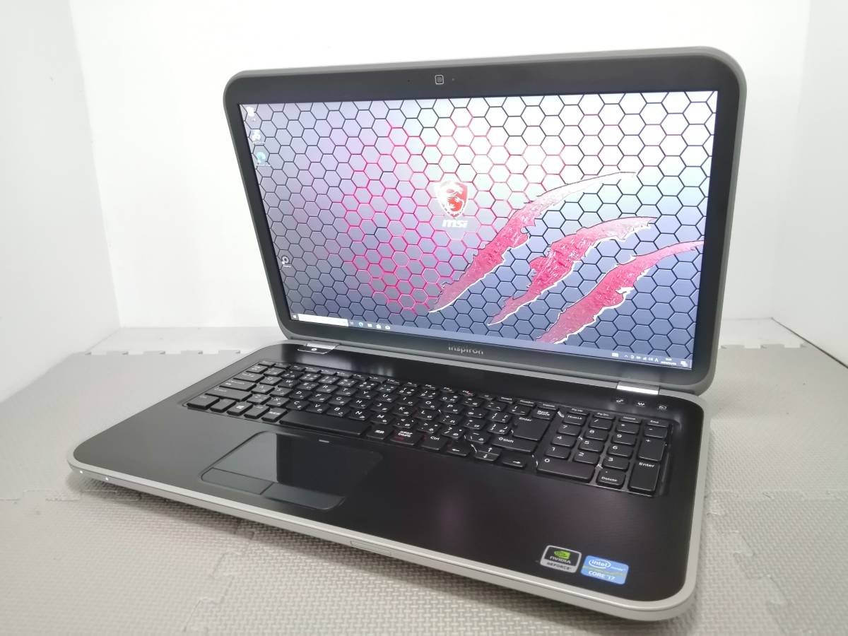 極美品♪高速 SSD1TB新品＋HDD1TB DELL 7720 ゲーミング i7-3630QM GT650M win10Pro 8G office2019♪17.3インチFULL/WEBカメラ/Bluetooth_画像1