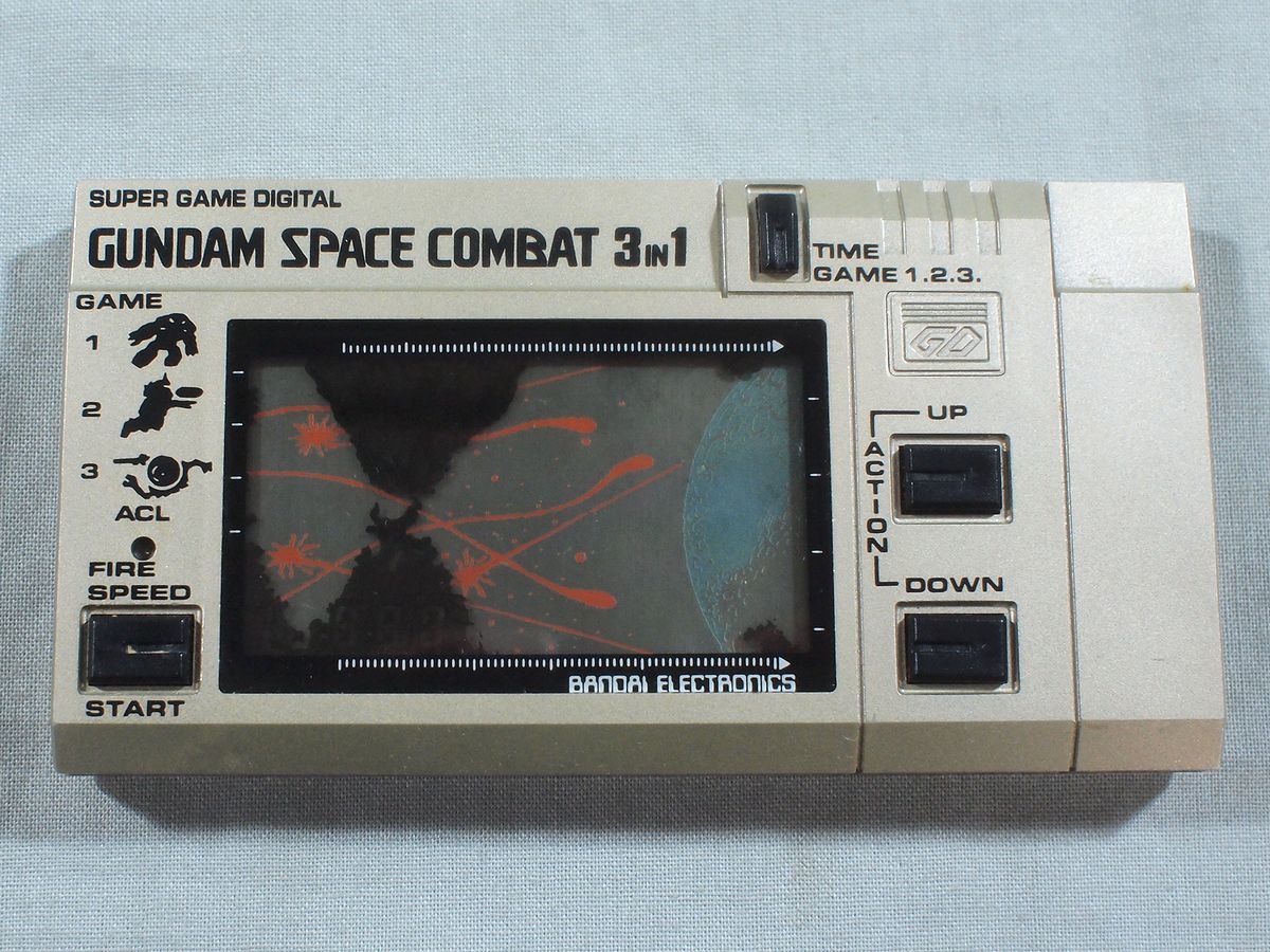 ■当時物 バンダイ ガンダム スペースコンバット 3in1 LCD ゲームウォッチ 昭和レトロ ビンテージ■_画像5