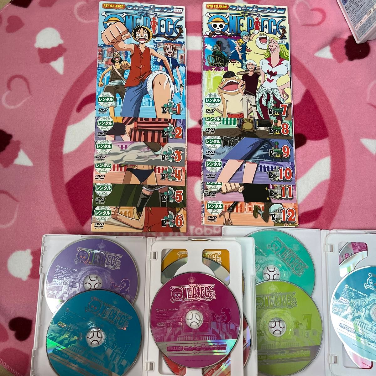 ワンピース 8thシーズン レンタル落ち DVD ウォターセブン篇 全12巻