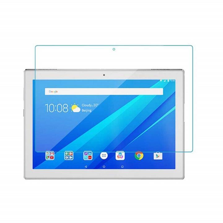 Lenovo Tab M10/NEC LAVIE Tab E TE410/JAW用 強化ガラス 液晶フィルム ラウンドエッジ加工 飛散防止 目の保護 透明_画像1