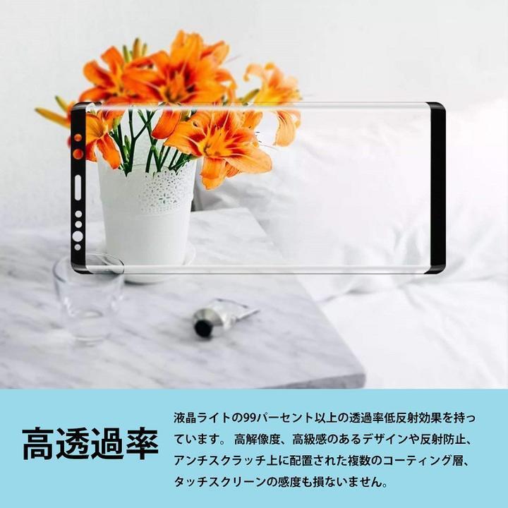 Galaxy Note 10 Plus 用3D 強化 液晶フィルム 保護シート 高透過性 耐衝撃 硬度9H 極薄0.33mm ラウンドエッジ加工 飛散防止 気泡ゼロ 黒_画像6