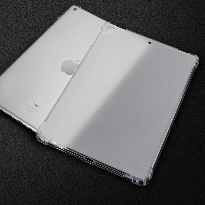 iPad mini5 第5世代 2019用 TPU ソフト バックカバー TPUケース シリコン 四角衝撃防止 マットタイプ ホワイト_画像9